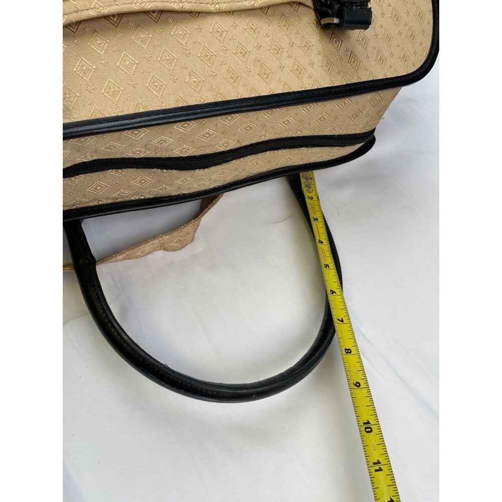 Joy Mangano Women's Tan/Black Carry on Bag/Small Luggage SKU 3747 - Picture 14 of 16